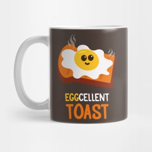 Eggcellent Toast | Gift Ideas | Funny Puns Jokes Mug